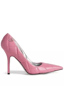 Dsquared2 стеганые туфли на каблуке, розовый