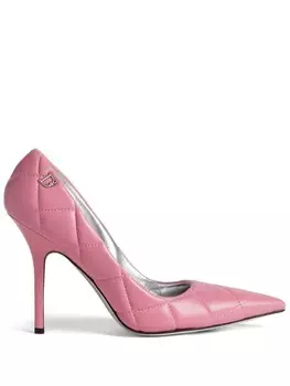 Dsquared2 стеганые туфли на каблуке, розовый