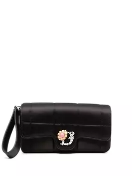 Dsquared2 стеганый клатч D2 Statement, черный