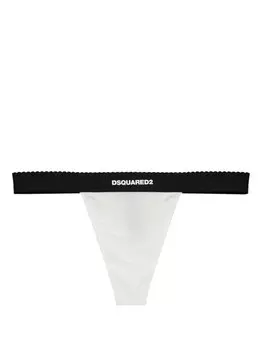 Dsquared2 стринги с логотипом DSQUARED2, белый
