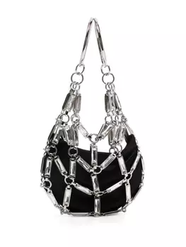 Dsquared2 сумка Cage с кристаллами, черный