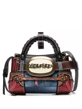 Dsquared2 сумка через плечо Belt в технике пэчворк, синий