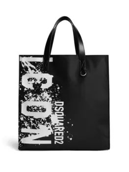 Dsquared2 сумка-тоут с логотипом, черный
