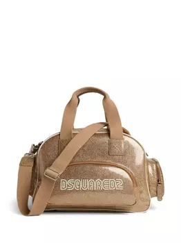 Dsquared2 сумка-тоут с логотипом, золотистый