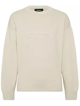 DSQUARED2 свитер с круглым вырезом, белый