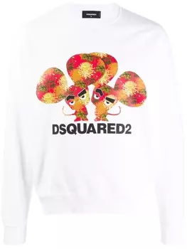 Dsquared2 свитер с логотипом, белый