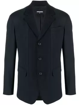 Dsquared2 tailored single-breasted blazer, синий