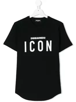 Dsquared2 TEEN Icon print T-shirt, черный
