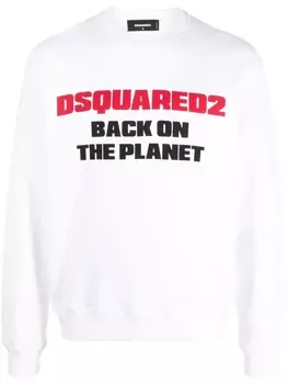 Dsquared2 толстовка Back On The Planet, белый