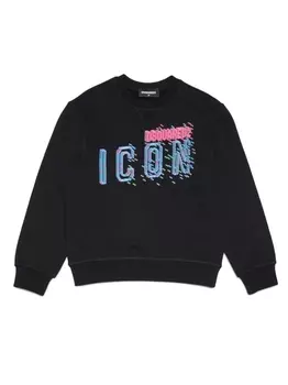 Dsquared2 толстовка Icon с графичным принтом, черный