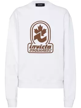 DSQUARED2 толстовка из коллаборации с Invicta, белый