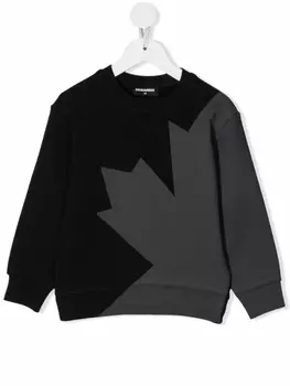 Dsquared2 толстовка Maple Leaf, черный