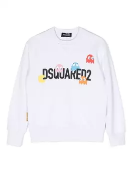 Dsquared2 толстовка с графичным принтом, белый