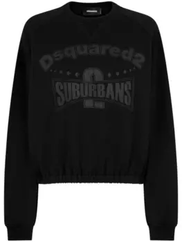 Dsquared2 толстовка с графичным принтом, черный