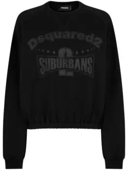 Dsquared2 толстовка с графичным принтом, черный
