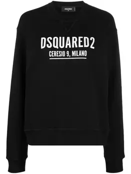 Dsquared2 толстовка с логотипом, черный