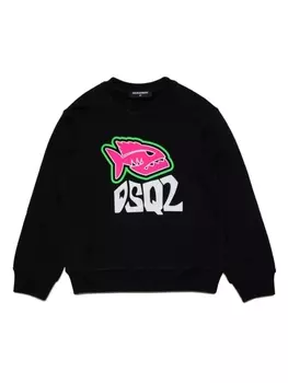 Dsquared2 толстовка с логотипом, черный
