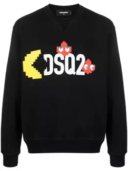 Dsquared2 толстовка с логотипом, черный
