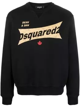 Dsquared2 толстовка с логотипом, черный