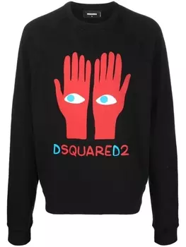 Dsquared2 толстовка с логотипом, черный