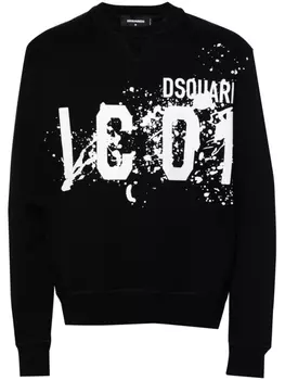 Dsquared2 толстовка с логотипом, черный