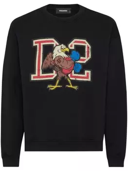DSQUARED2 толстовка с логотипом, черный