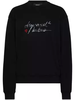 DSQUARED2 толстовка с логотипом, черный