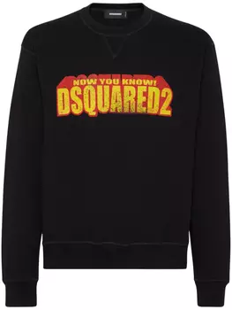 DSQUARED2 толстовка с логотипом, черный