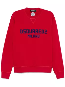 DSQUARED2 толстовка с логотипом, красный