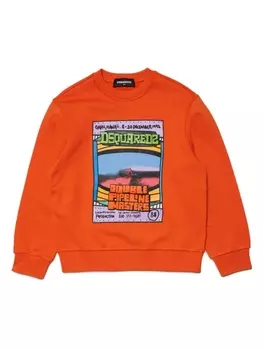 Dsquared2 толстовка с логотипом, оранжевый