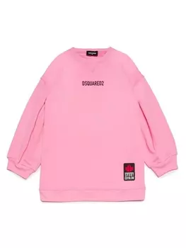 Dsquared2 толстовка с логотипом, розовый