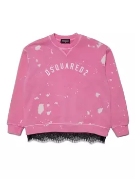 Dsquared2 толстовка с логотипом, розовый