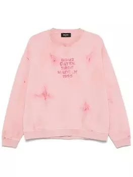 DSQUARED2 толстовка с логотипом, розовый