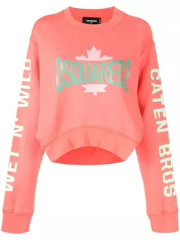 DSQUARED2 толстовка с логотипом, розовый