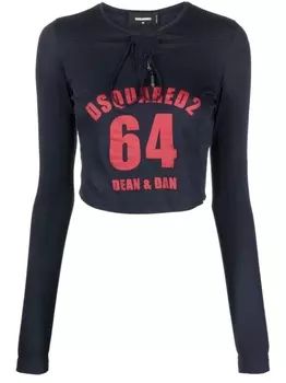 Dsquared2 толстовка с логотипом, синий
