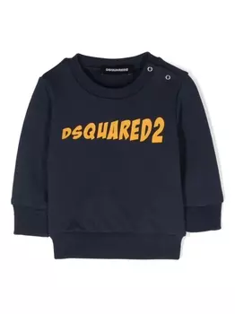 Dsquared2 толстовка с логотипом, синий
