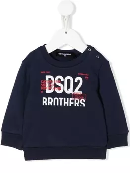Dsquared2 толстовка с логотипом, синий