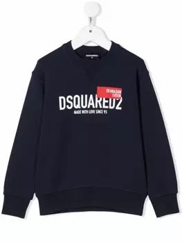 Dsquared2 толстовка с логотипом, синий
