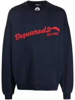 Dsquared2 толстовка с логотипом, синий
