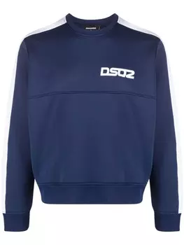DSQUARED2 толстовка с логотипом, синий