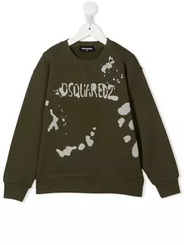 Dsquared2 толстовка с логотипом, зеленый