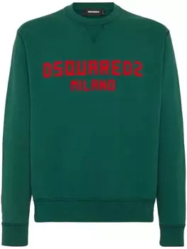 DSQUARED2 толстовка с логотипом, зеленый
