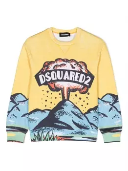 Dsquared2 толстовка с логотипом, желтый