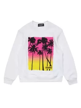 Dsquared2 толстовка с принтом, белый