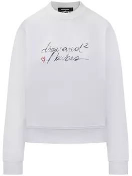 DSQUARED2 толстовка с принтом, белый
