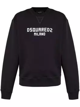 DSQUARED2 толстовка с принтом, черный