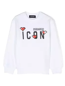 Dsquared2 толстовка с принтом Icon, белый