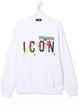 Dsquared2 толстовка с принтом Icon, белый