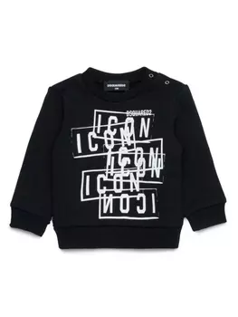 Dsquared2 толстовка с принтом Icon, черный