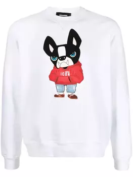DSQUARED2 толстовка с принтом Icon Ciro, белый